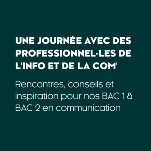 Rencontres, inspiration et échanges : une journée avec les professionnel·les de l&rsquo;info et de la com&rsquo;