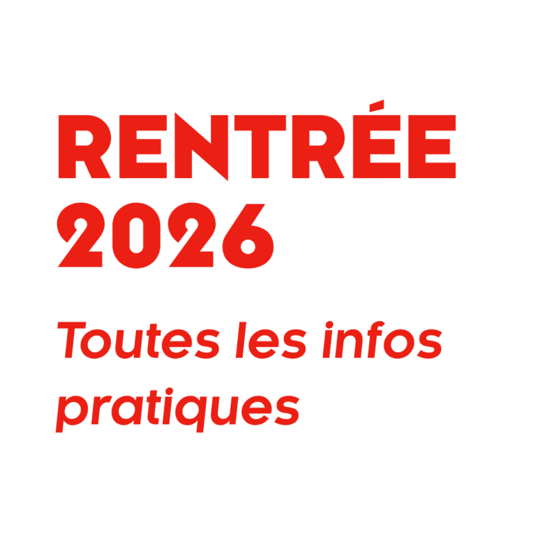 Rentrée 2026 : toutes les infos pratiques