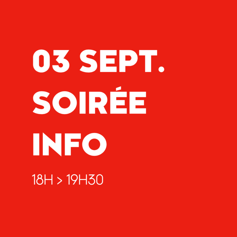 Soirée info : découvre nos sections le 3 septembre